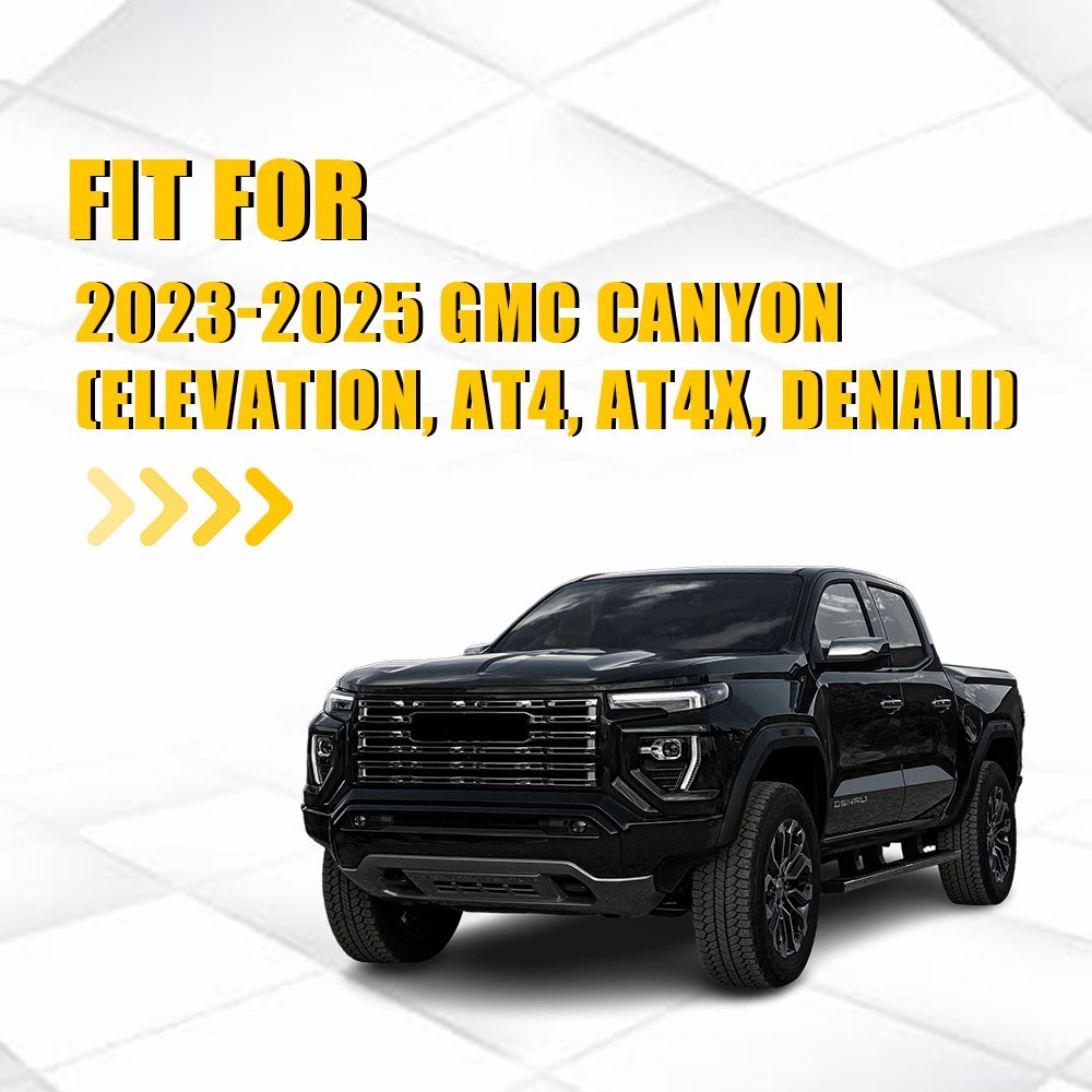 For 2023 2024 25 GMC Canyon Fender Marker Light Cover Black Vinyl Overlay 4-20X