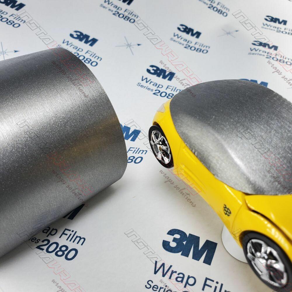 3M 2080 Scotchprint Brushed Titanium Vinyl Flex Car Wrap Film | BR230