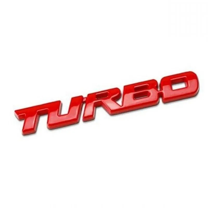 Car Sticker Turbocharged Turbo Metal Alloy 3D Badge Car Modification Accessories