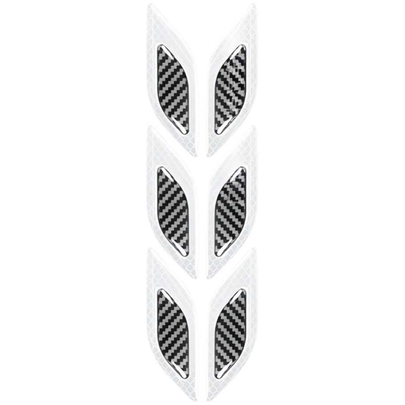 White-Black Car Door Handle Bowl Anti-Scratch Sticker Protector Trim