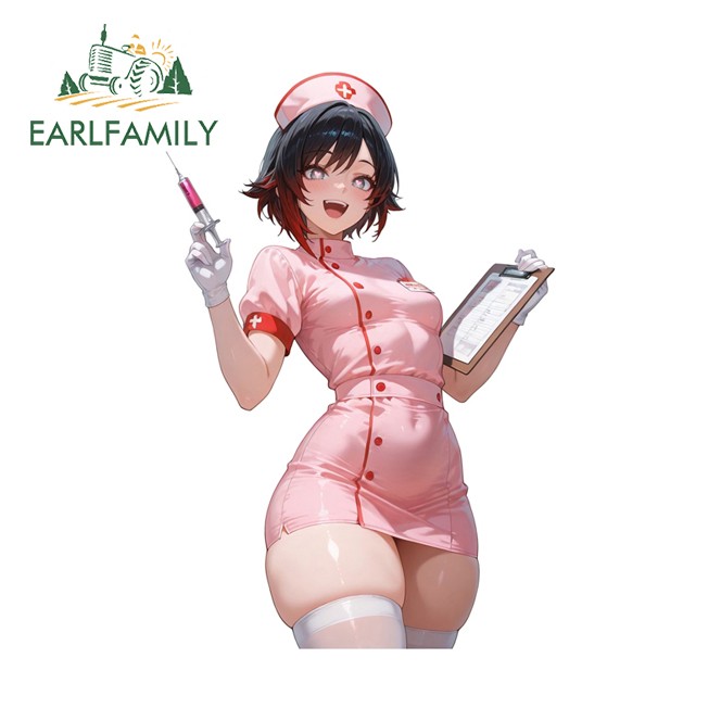 EARLFAMILY 5.1″ nurse Car Sticker Caravan Waterproof Artistic Hood Vehicle Decal