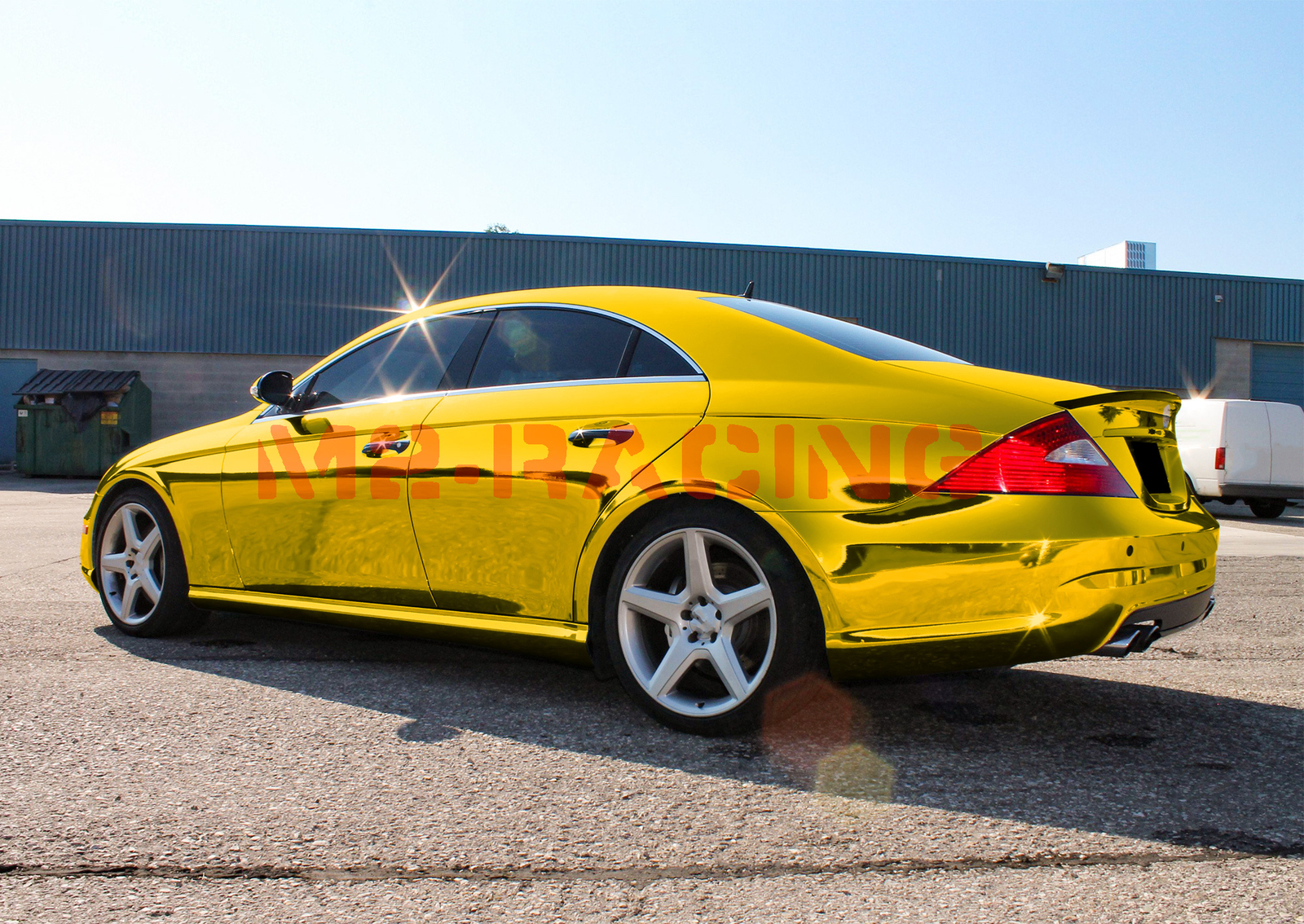 ESSMO PET Super Chrome Gold Stretch Car Vehicle Vinyl Wrap Decal Sticker Sheet