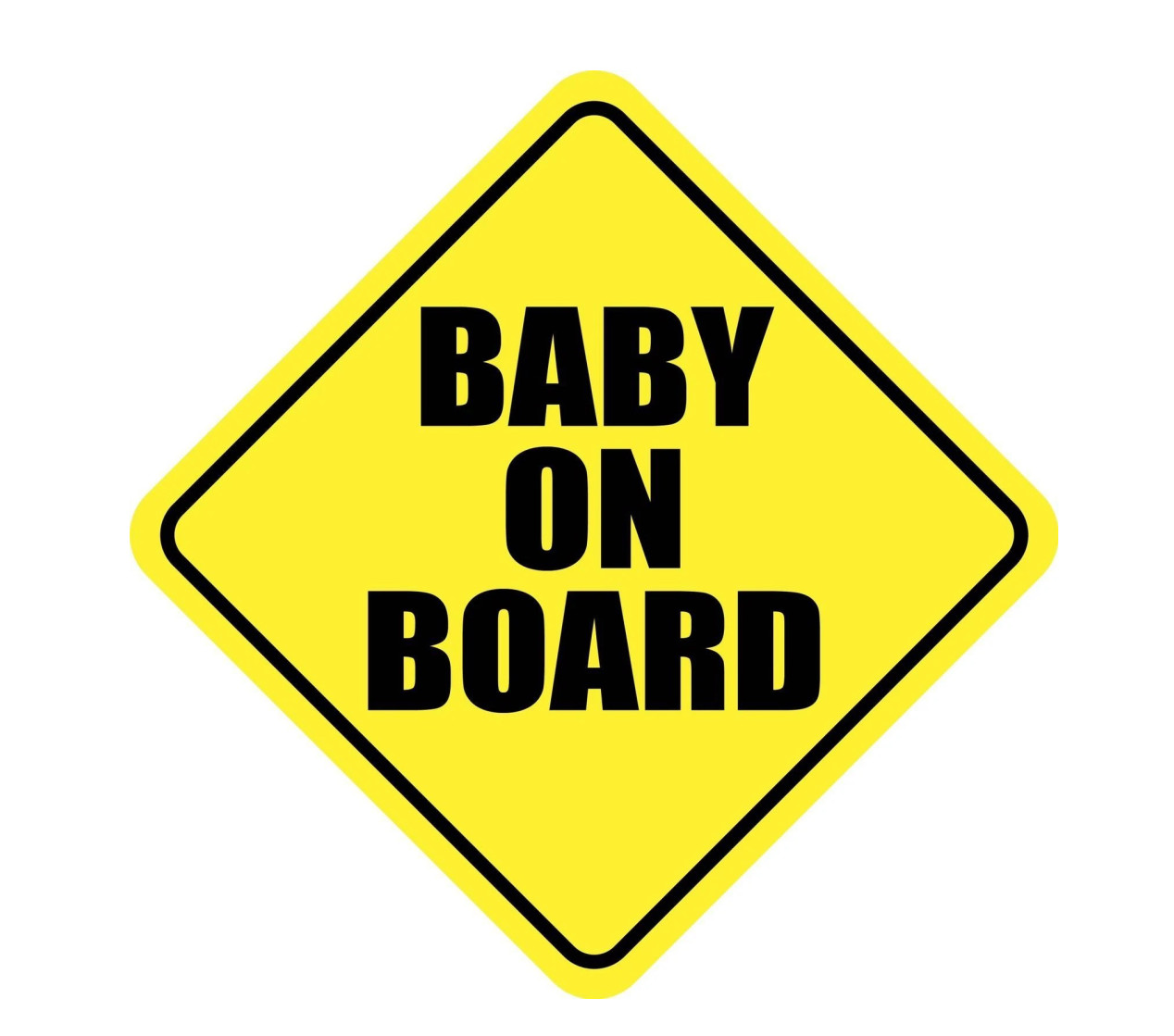 Baby on Board STICKER DECALS 4″