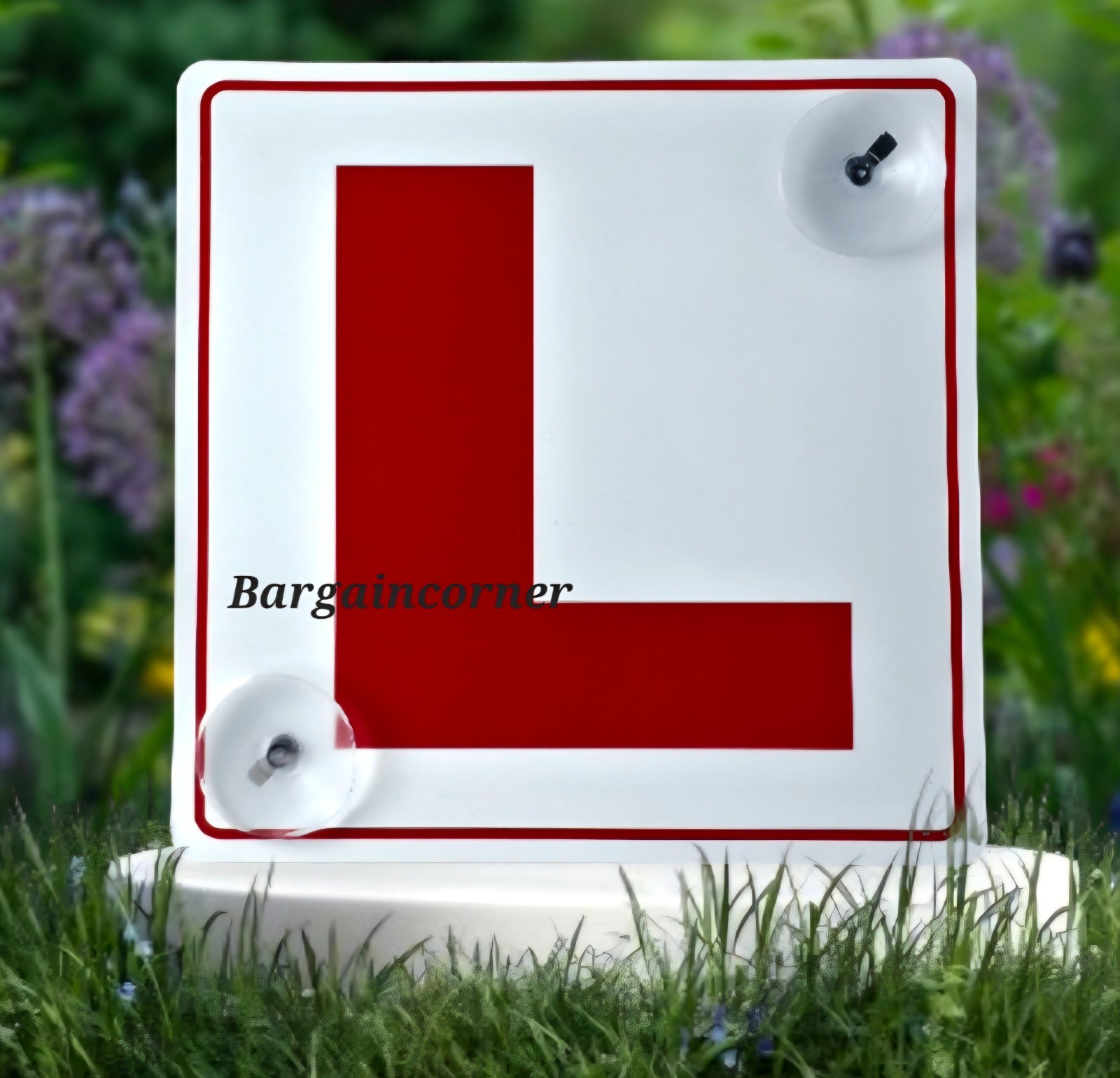 L PLATE SIGN Learner Driver Car Sign L Plate Advisory Sign With Suction Cup Hook
