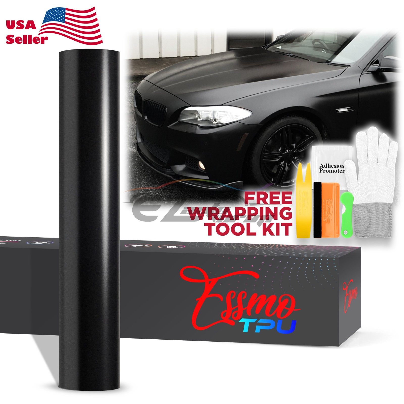 PPF Color TPU Black Satin Paint Protection Film Vinyl Scratch Resistant Shield