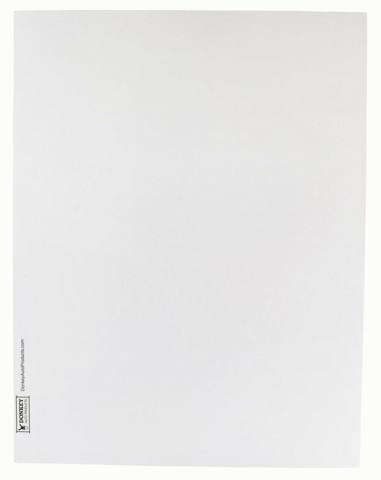 Blank Interior Addendum Window Stickers – Adhesive – 8.5 x 11 inches (250 Pack)