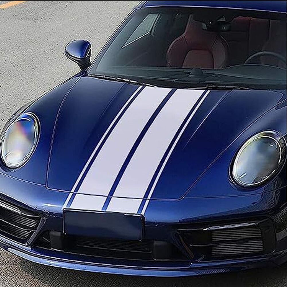 78″ Hood Roof Rally Racing Stripe Decal Stickers For Ford Mustang Chevy Camaro