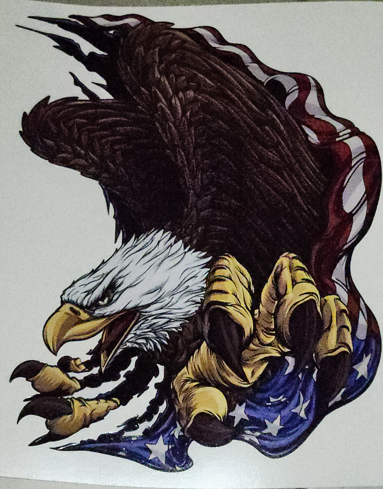 Angry American Flag Eagle Decal Sticker Window Decals Stickers