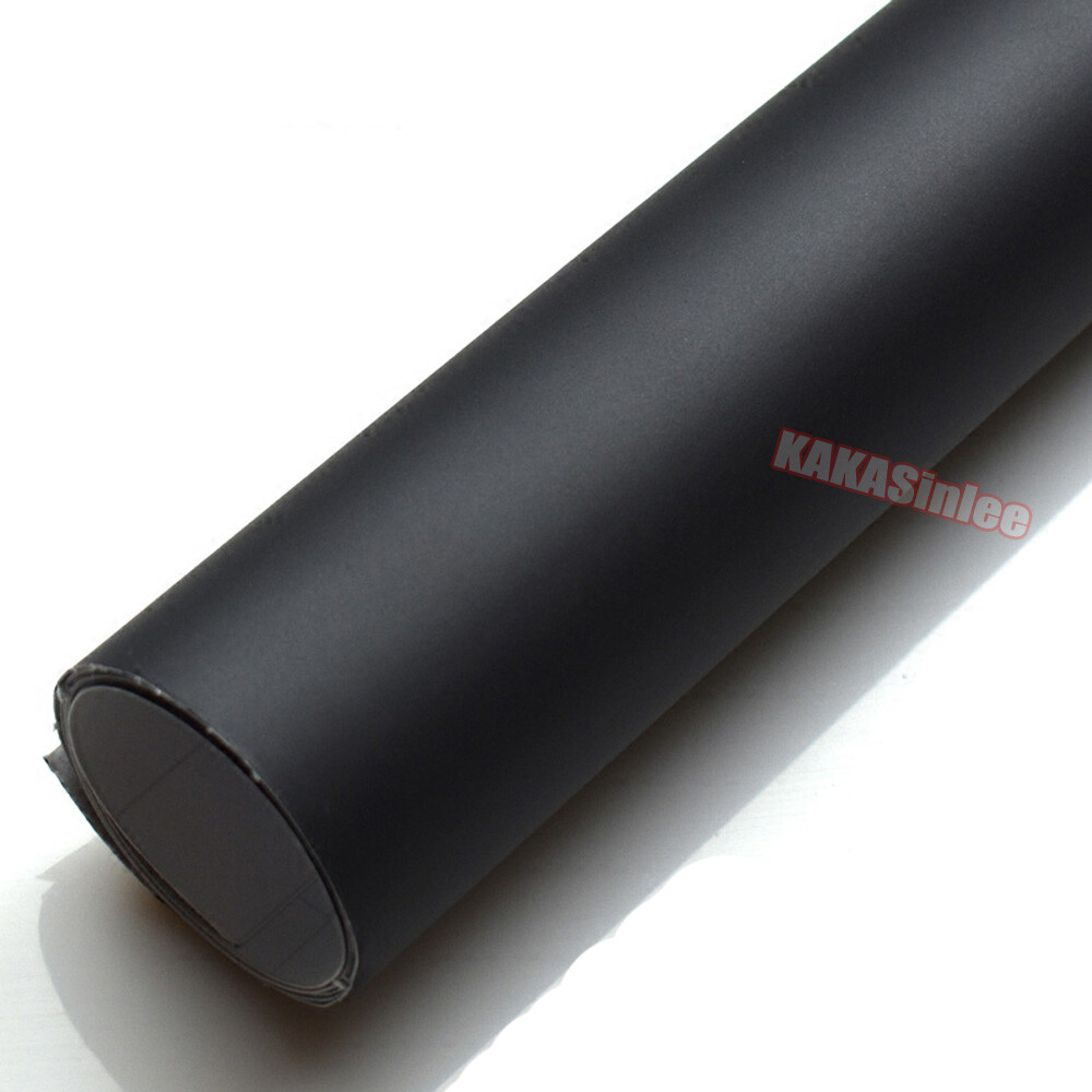 Bubble Free Black Stretch Matte Finish PVC Car Vinyl Wrap Sticker Stretch / ABUS