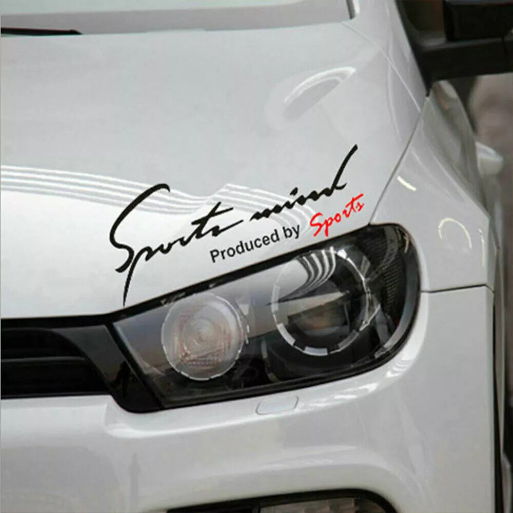 19X7CM Black red Auto Sport Mind Decal Stickers Reflective Vinyl Graphic Sticker