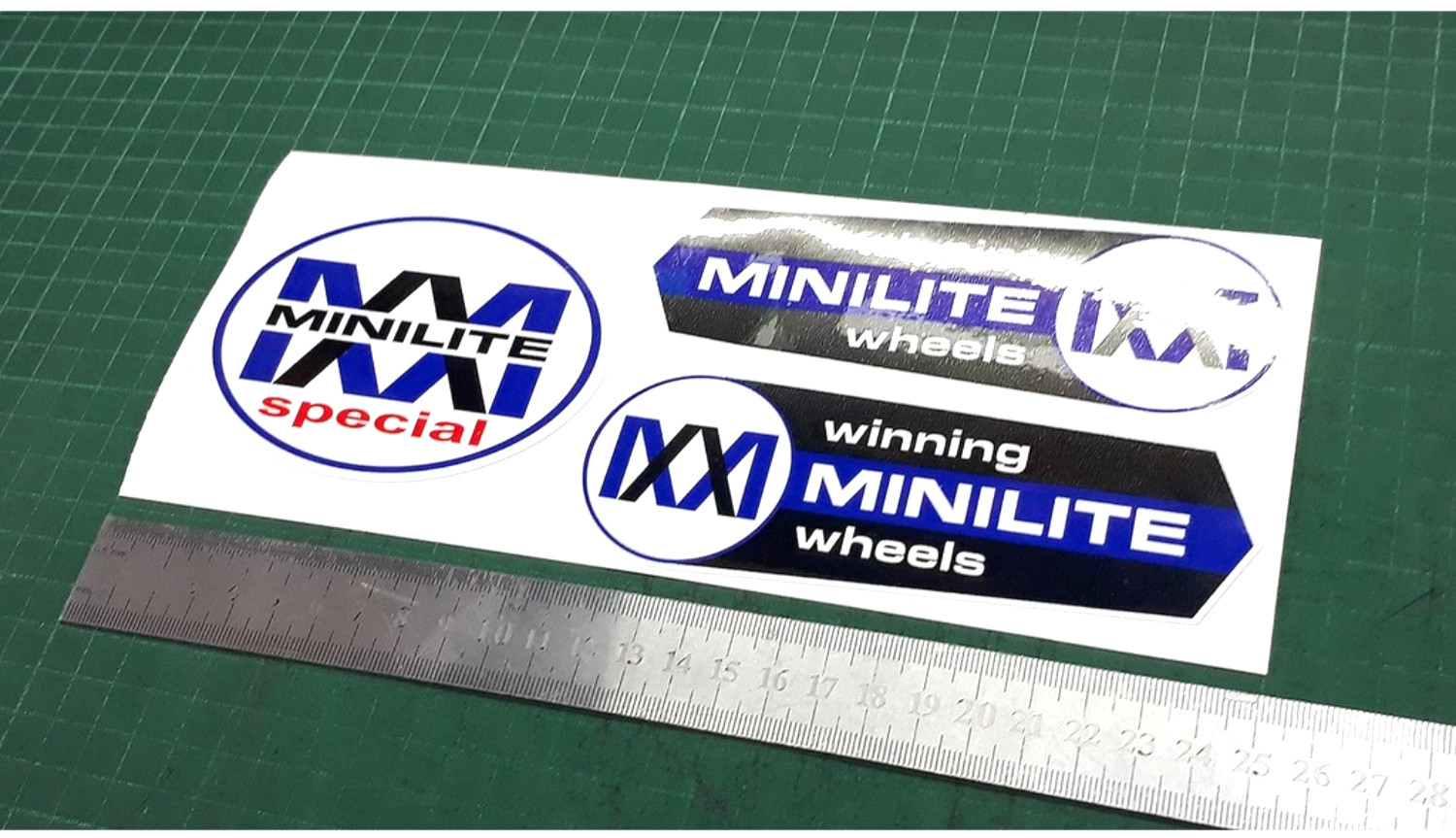 JDM Retro Classic Kei Wheel Crest Heritage Decals Vinyl Sticker Graphic SNRD041