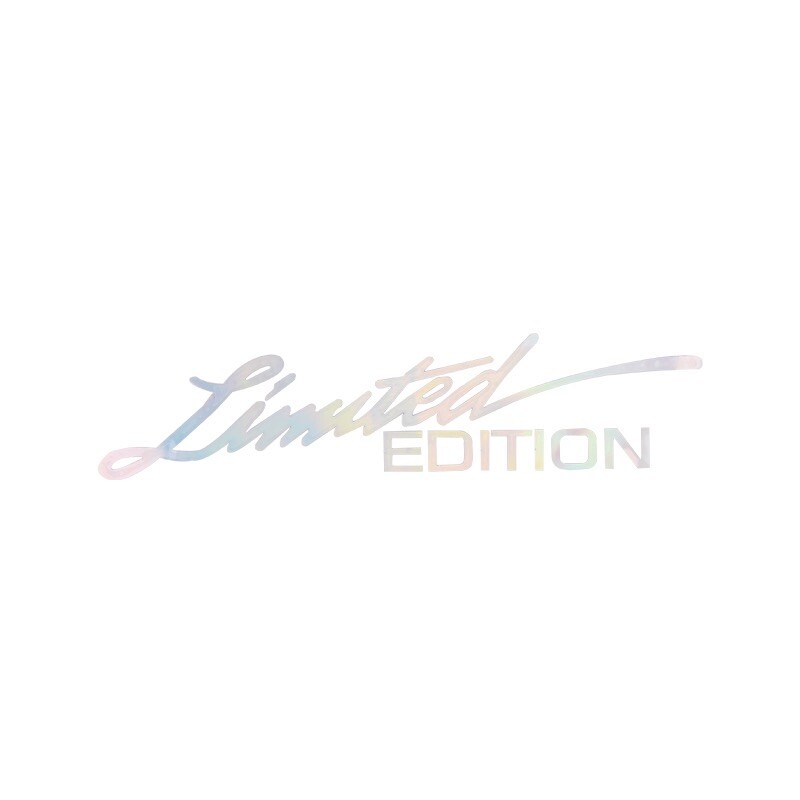 Limited Edition Laser Cut Decal Sticker – Reflective/Multicolor – Free Shipping