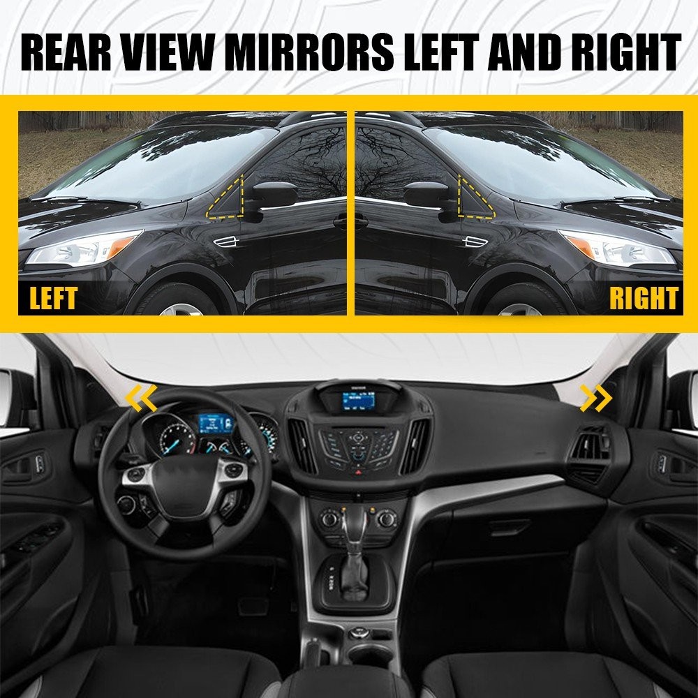 Front Left/Right Mirror Corner Triangle Fender Cover for Ford Escape 2013-2019 E