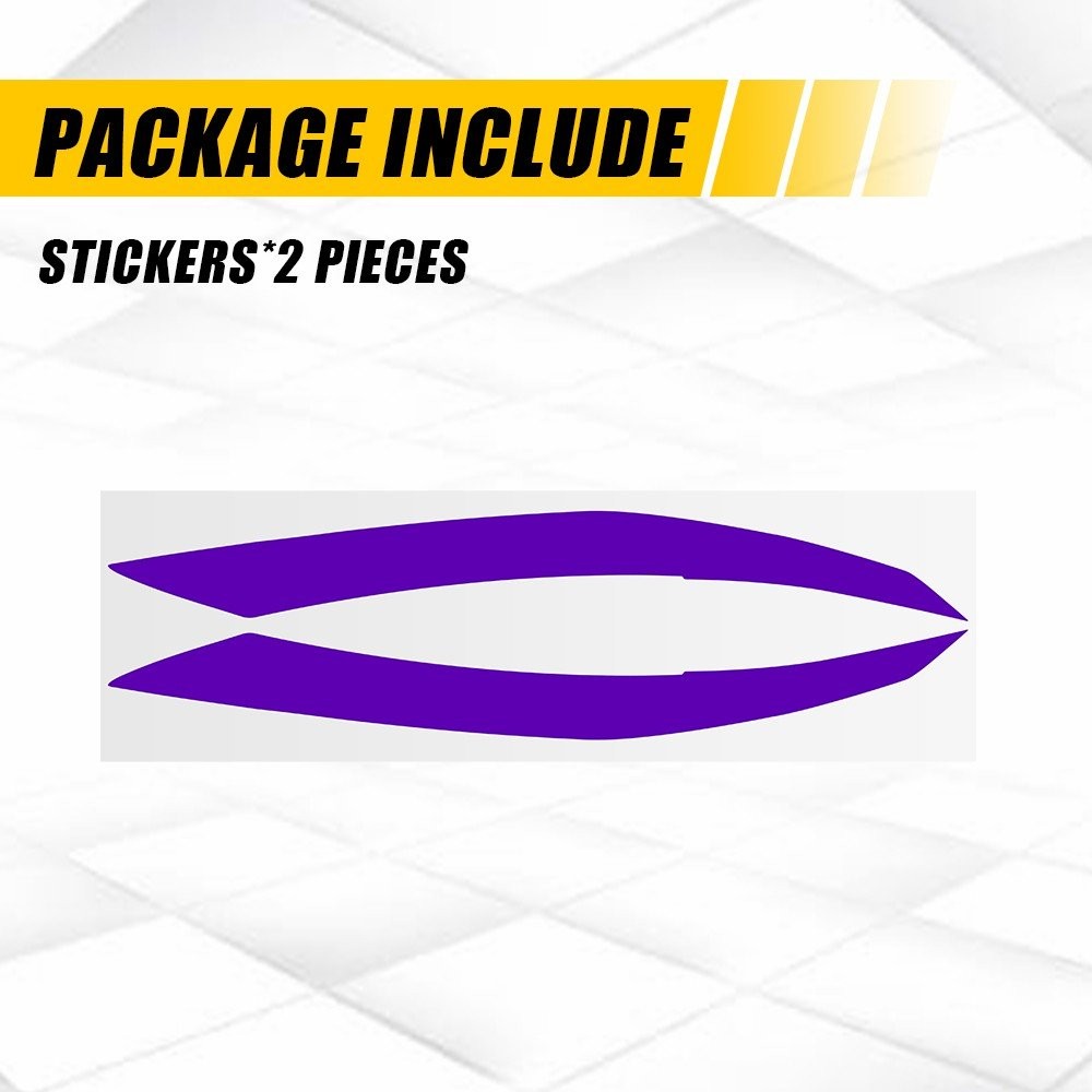 Purple Headlight DRL Vinyl Overlay Decals For 2021-2025 Lexus IS350 IS300 IS500