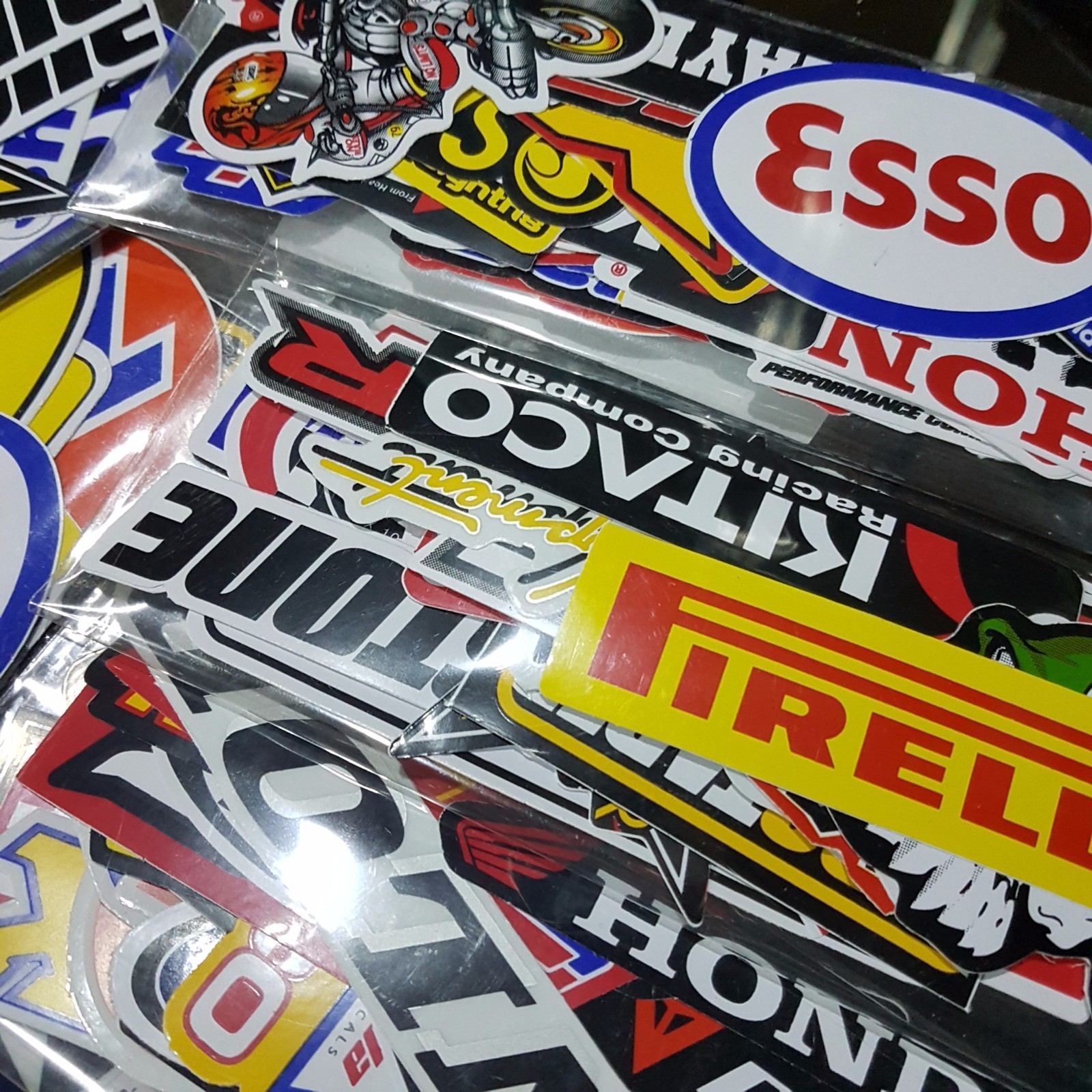 Lot Racing 120 Stickers Decals Motocross Motorcycles Car Vintage Decal Sticker