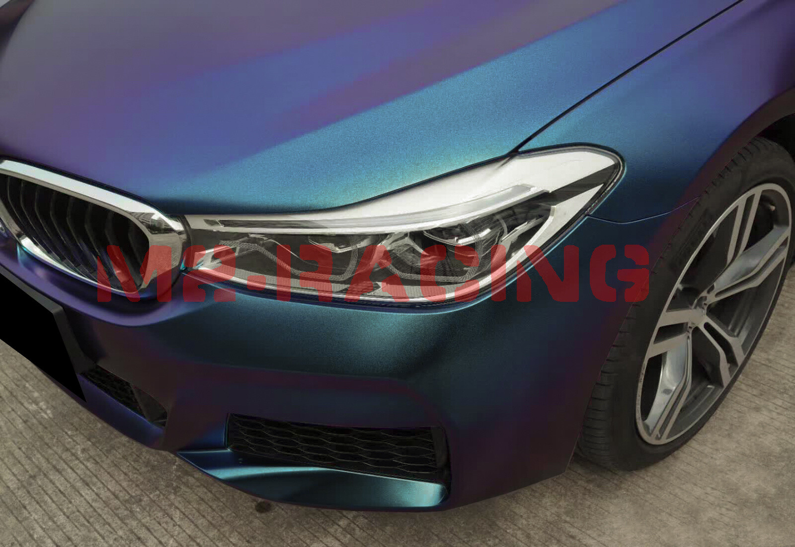 【Chameleon】 Purple Teal Matte Color Change Sticker Decal Car Vinyl Wrap Sheet