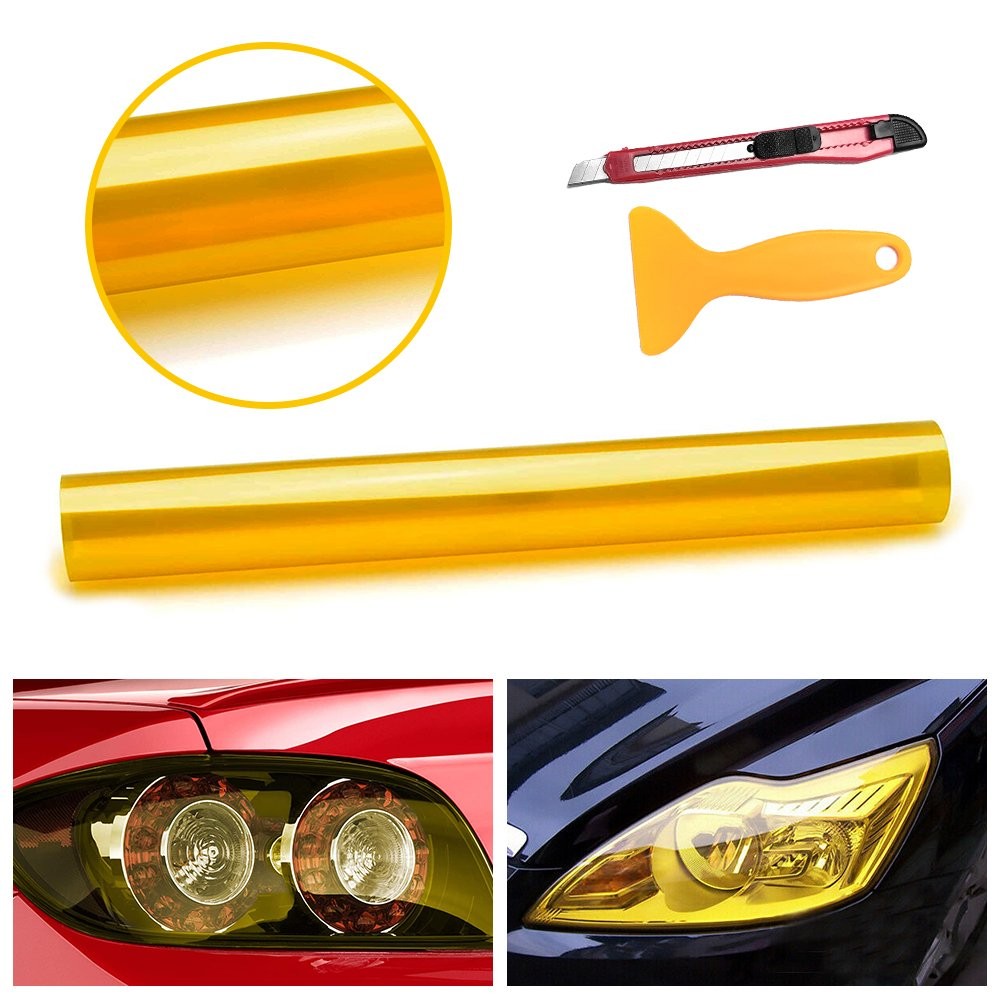 4Colors Tint Gloss Foglight Headlight Lamp Taillight Light Tint Film Vinyl Decal