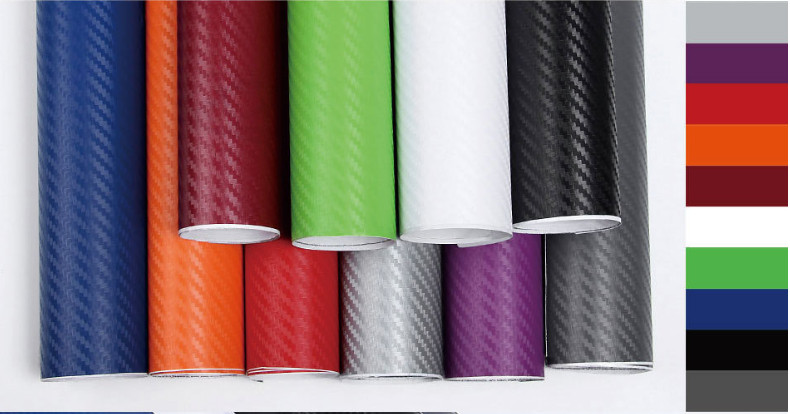 3D Decal Paper Waterproof Carbon Fiber Vinyl Car Wrap Sheet Roll Film Stickers