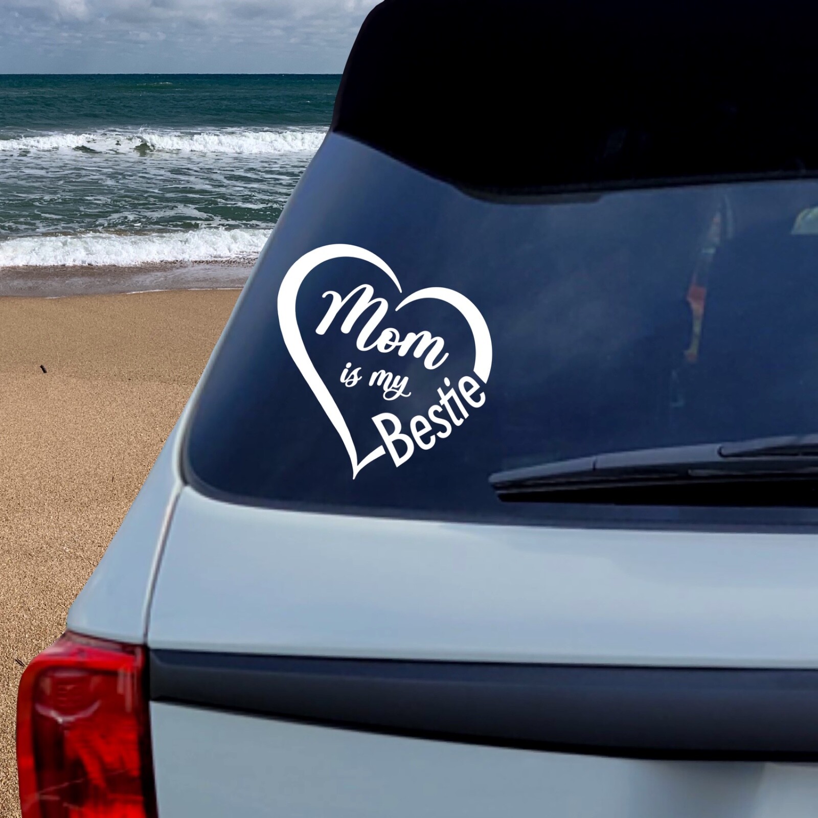 Mom is my Bestie Decal Sticker for Car Windows.