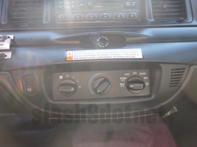 P71 Crown Vic Pohleece Interceptor Equipment Warning Decal Sticker Ford CVPI