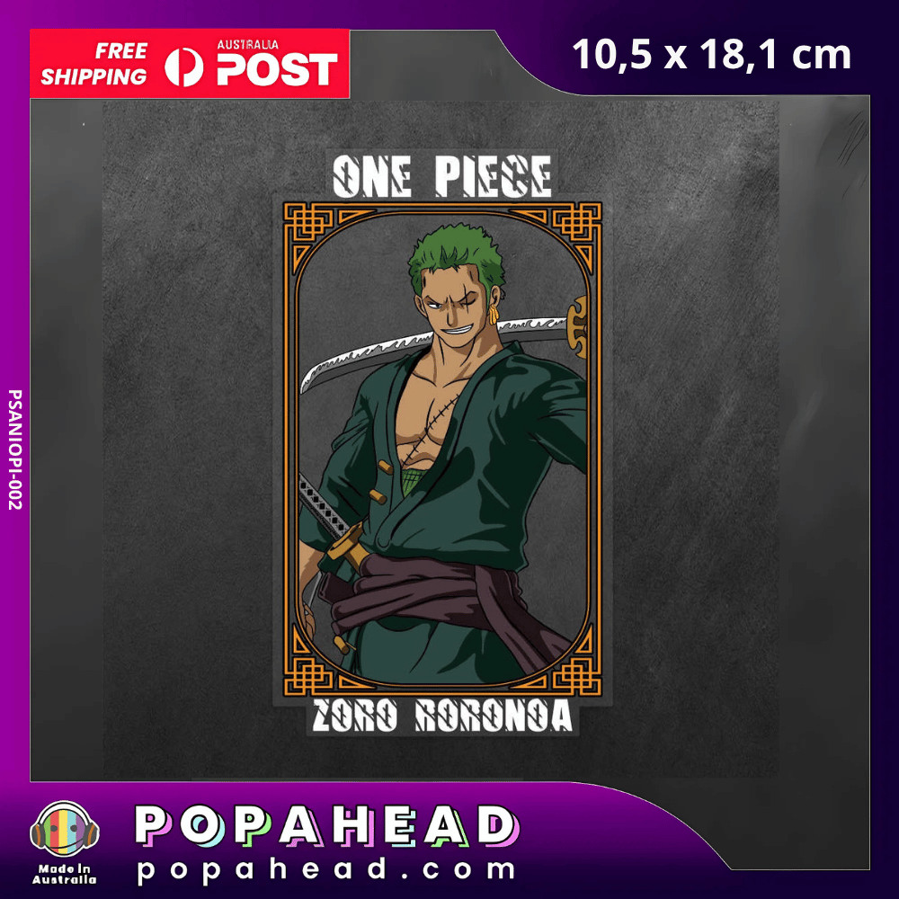 Roronoa Zoro One Piece Vinyl Decal Sticker Anime Sticker