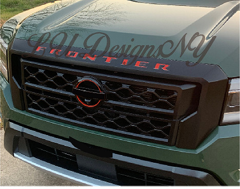 Premium Decal for 2022 Nissan Frontier Grille Decal w/ FREE Lifetime Replacement