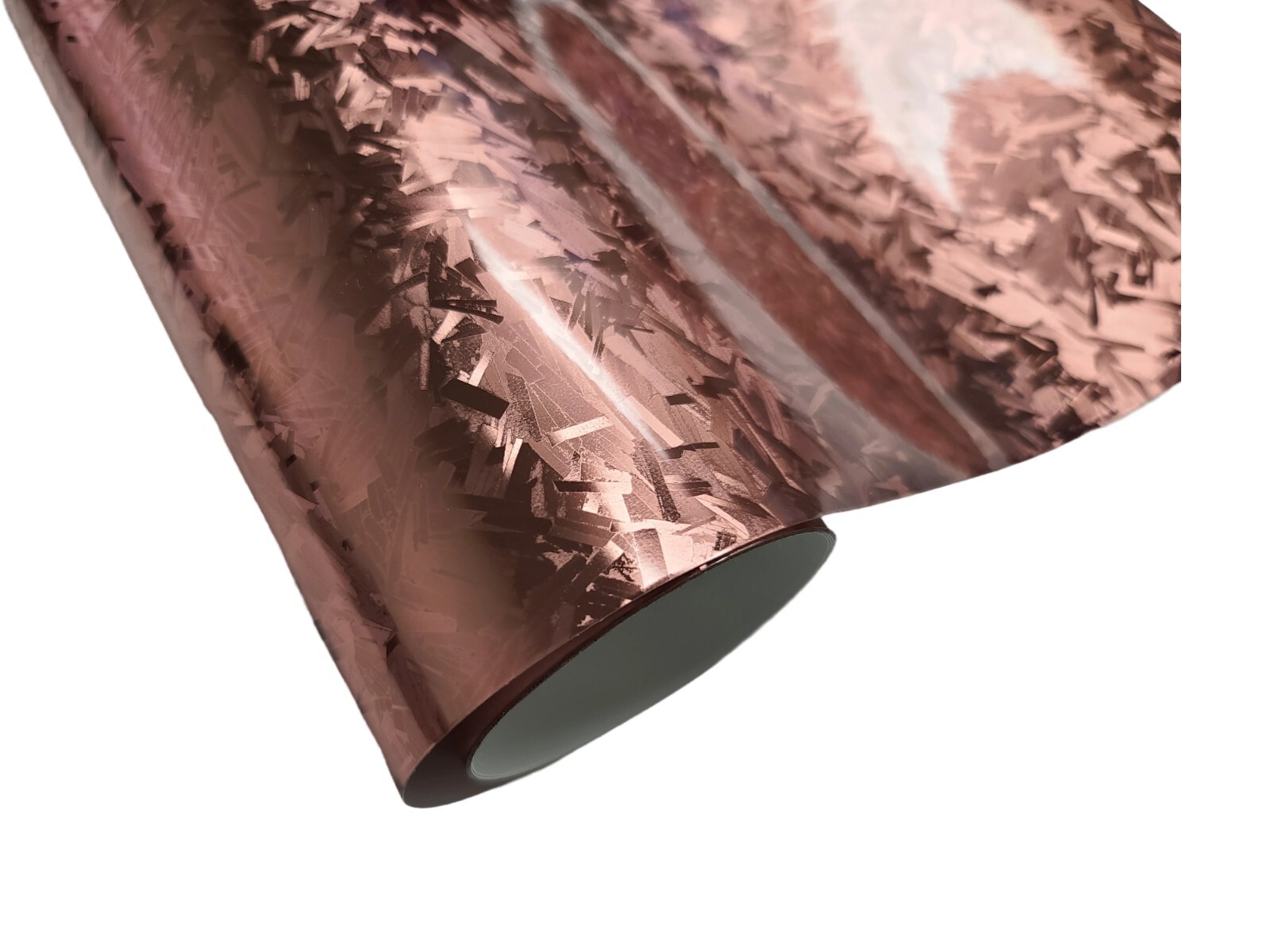 15FT x 5FT Forged Rose Gold Carbon Fiber CF Vinyl Car Wrap Film Sticker Decal