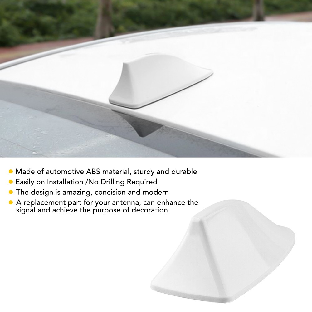 Carbon Fiber Style Car Shark Fin Aerial Antenna Mast Roof AM/FM Radio Sig N
