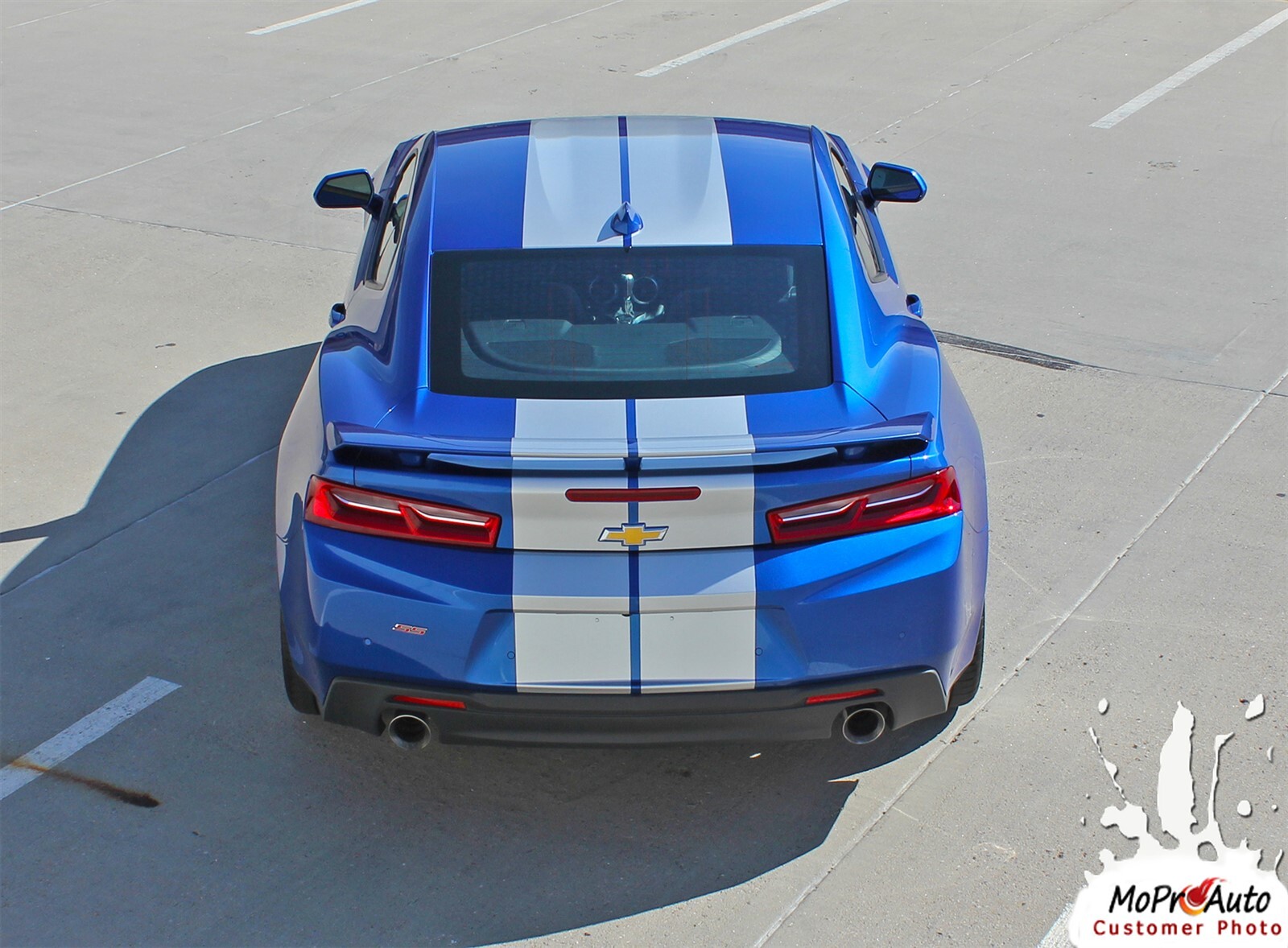 2018 2017 2016 Camaro Turbo Rally Dual Racing Stripes Vinyl Graphic Decal SS V6