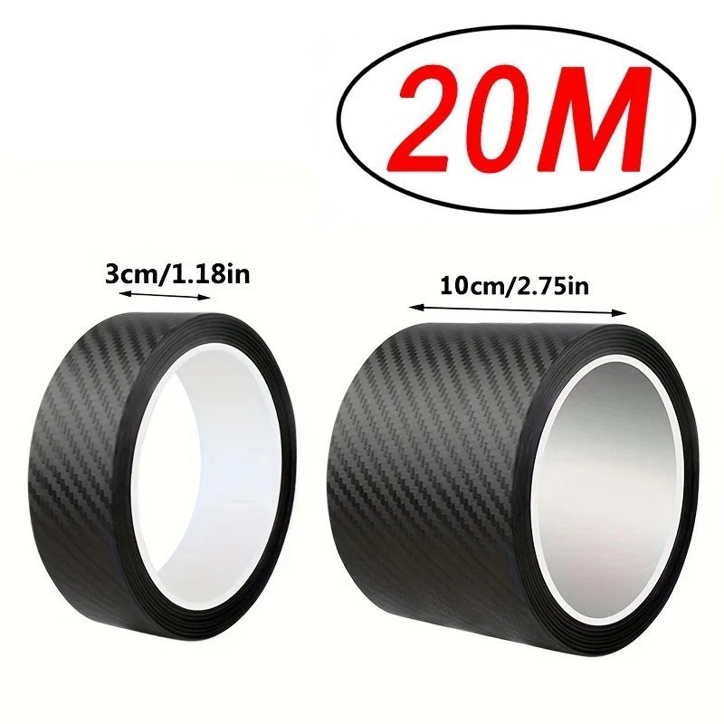 Nano Carbon Fiber 3D Car Protection Tape 1–20m Waterproof Door Mirror Strip 20M