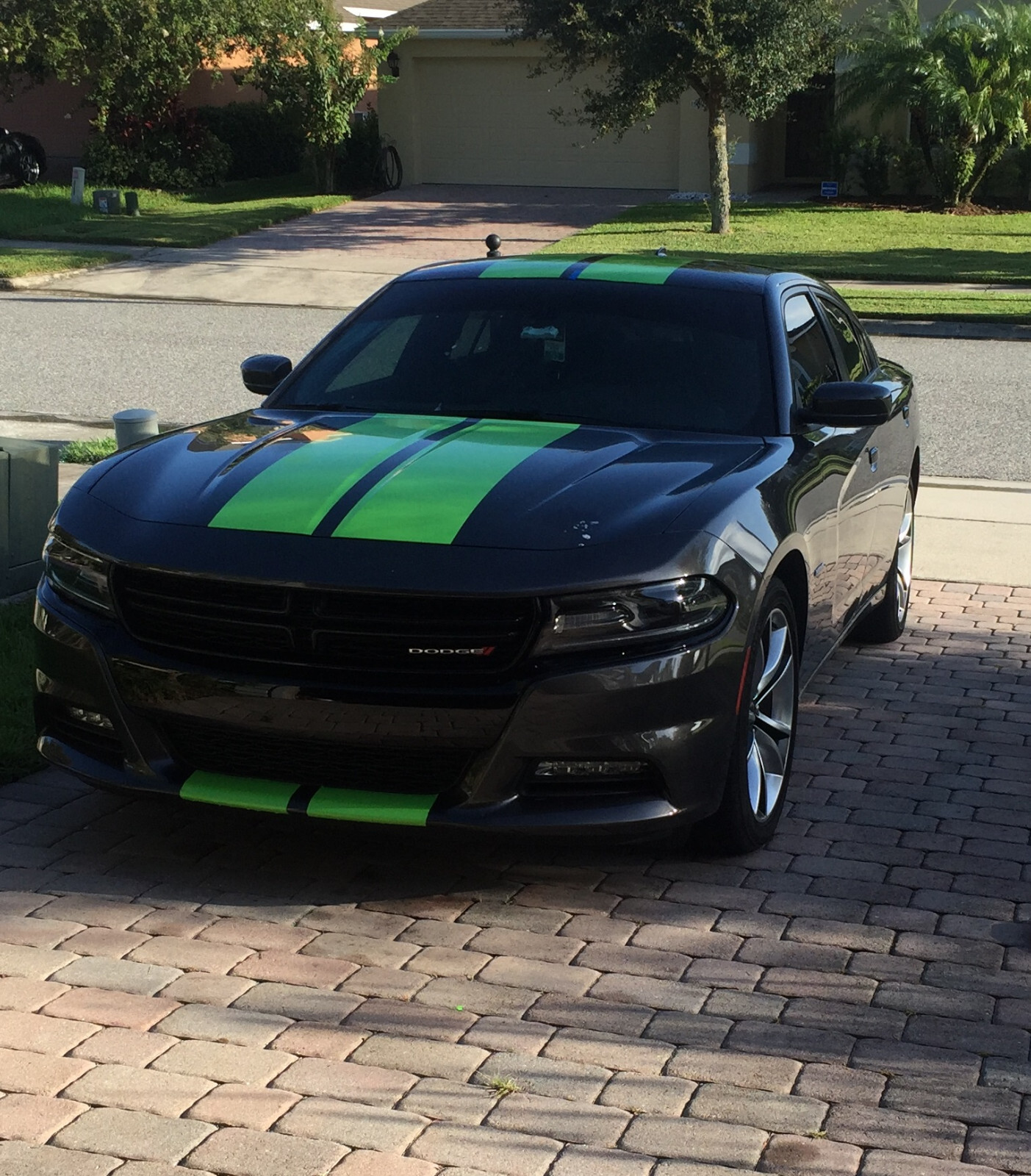 10″ PLAIN Rally Racing Stripe Graphics Stripes Set FIT 2005 – 2023 Charger