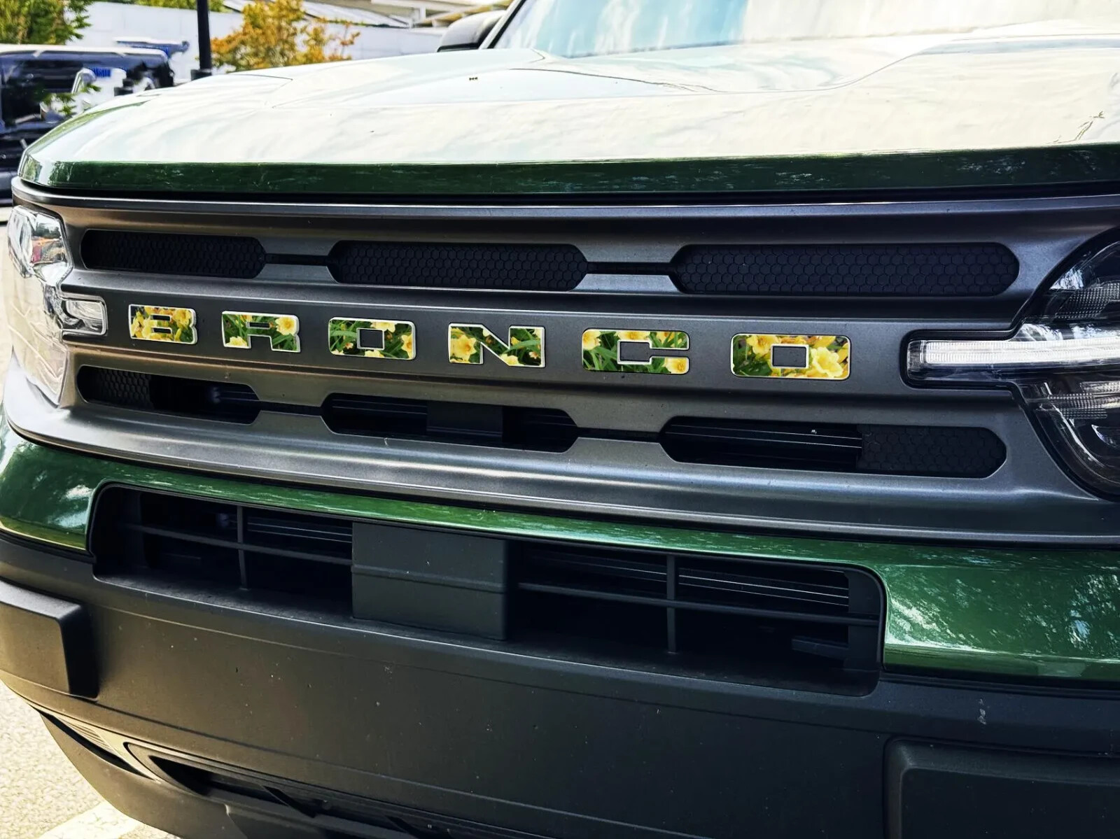 Bronco Grille Lettering Vinyl Wrap Inlay