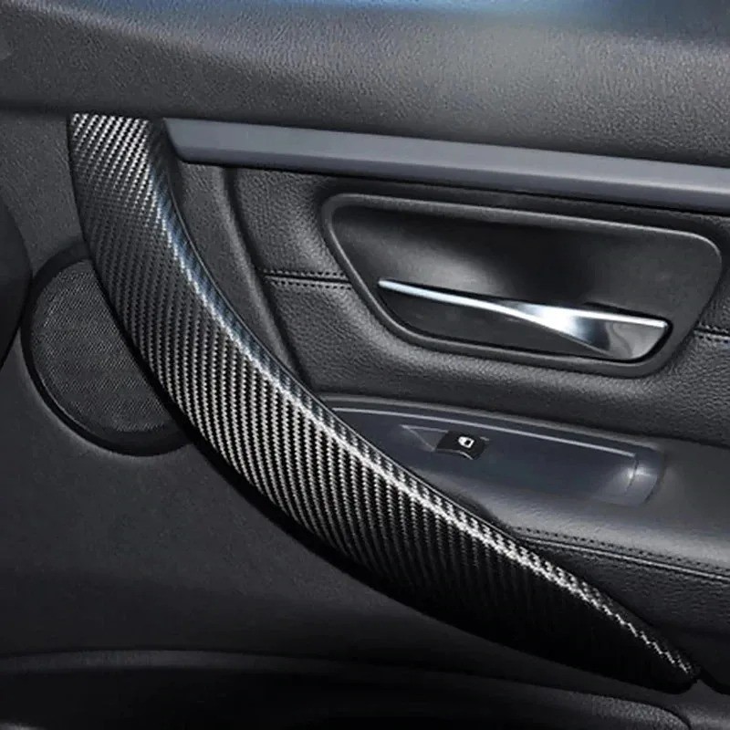 1-5m Carbon Fiber Adhesive Tape Car Door Sill Protector Strip Anti Scratch Scuff