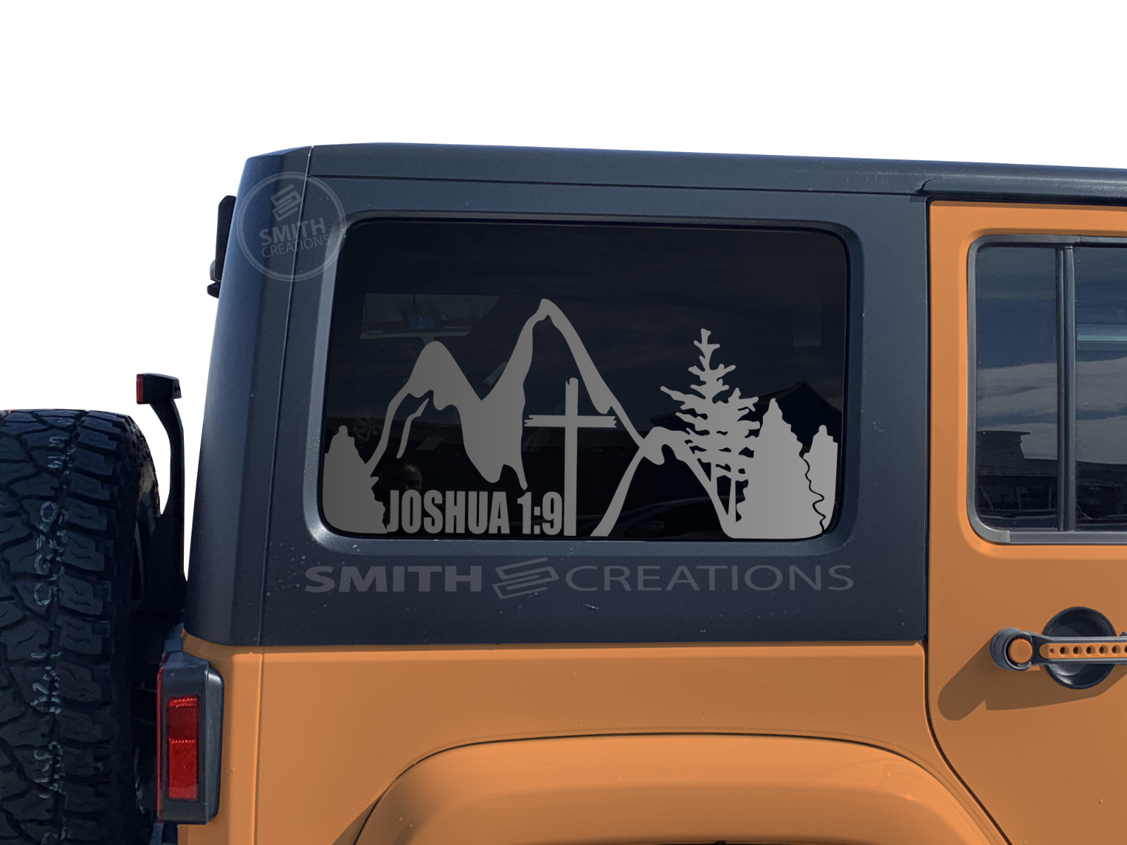 Fits 2011-2018 Jeep Wrangler 4 Dr Hardtop Joshua 1:9 with Cross Mountain Decal