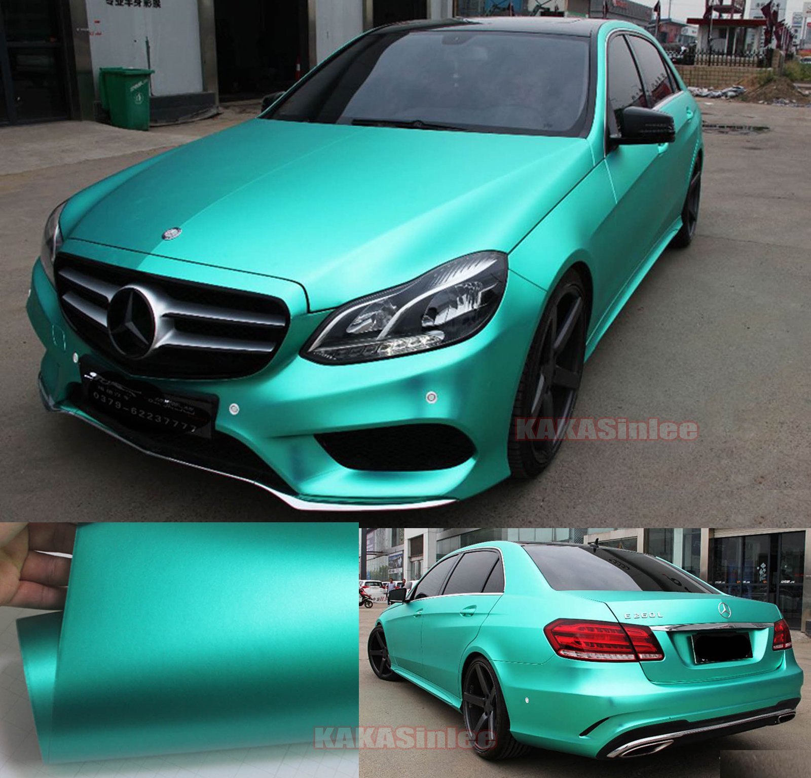 Full Car Wrap Flexible Decal Metallic Satin Matte Chrome Vinyl Trim Sticker HDUS