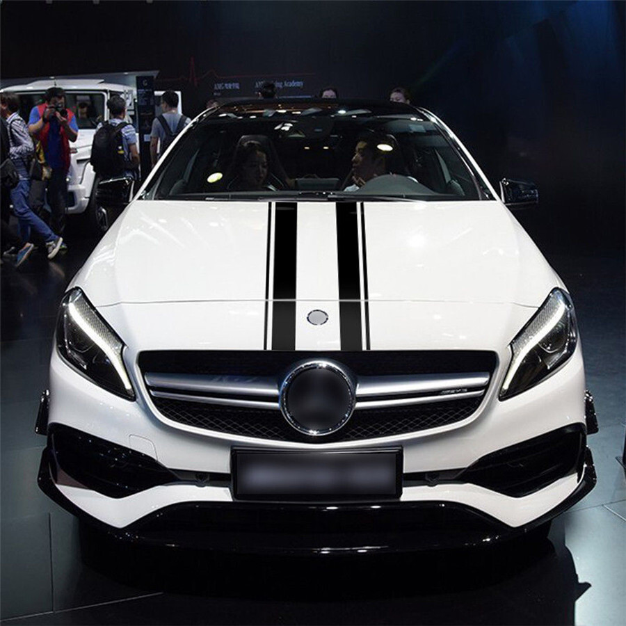 Hood Decal Line Stripes Graphics Vinyl Stickers Decoration For Car Truck Bonnet