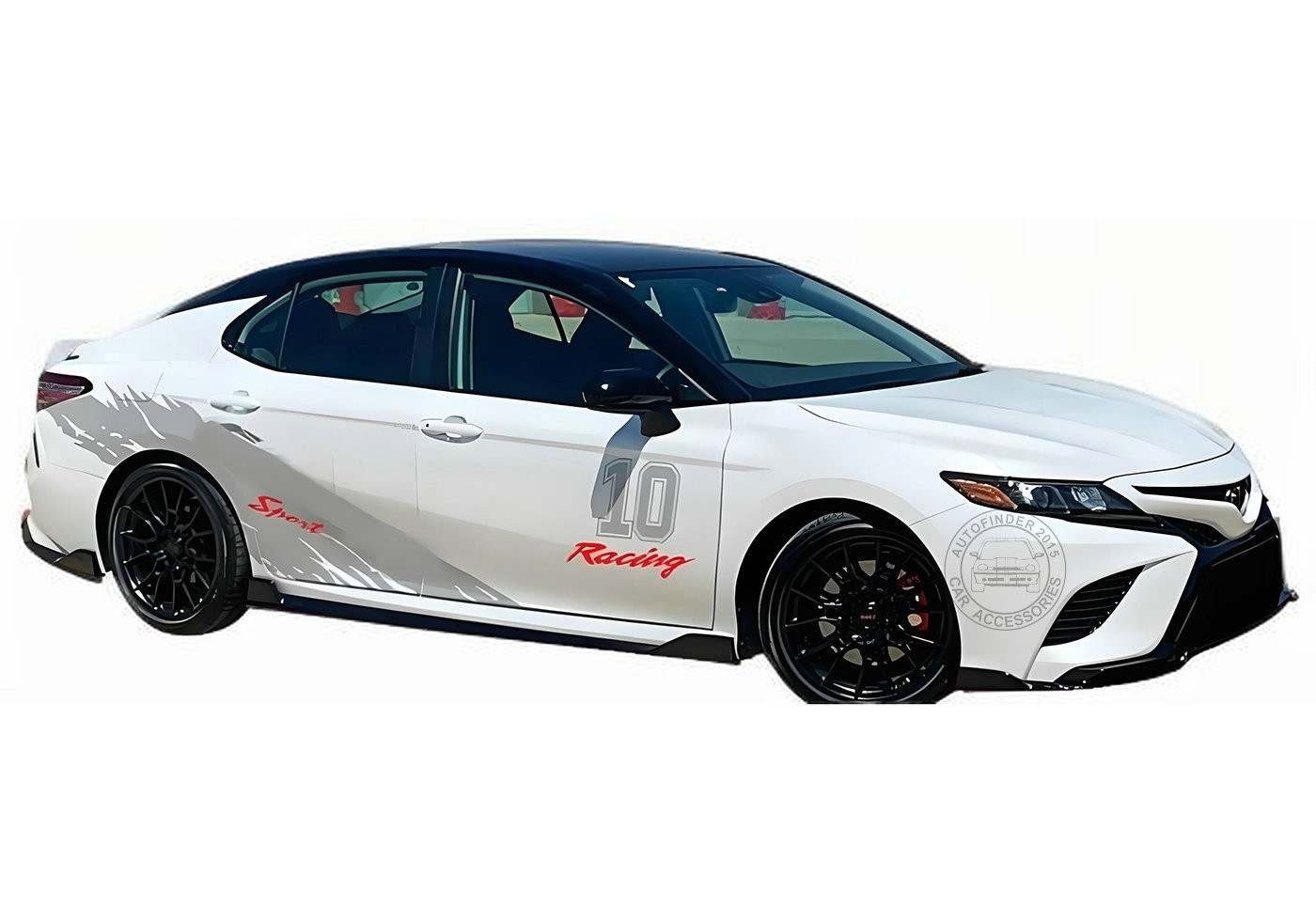 Graphics Motorsport Sticker Decal For Toyota Camry Corolla Racing Sport Stripes