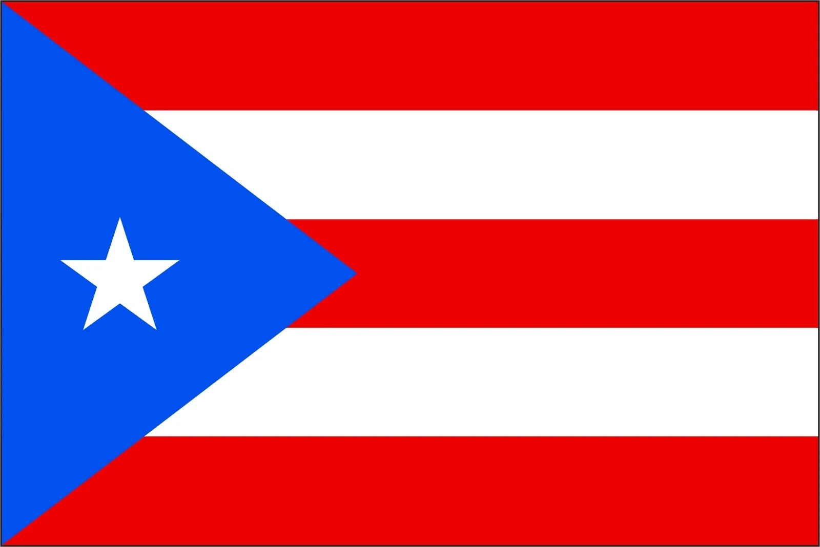 Puerto Rico Flag Vinyl Decal / Sticker 4″ inches