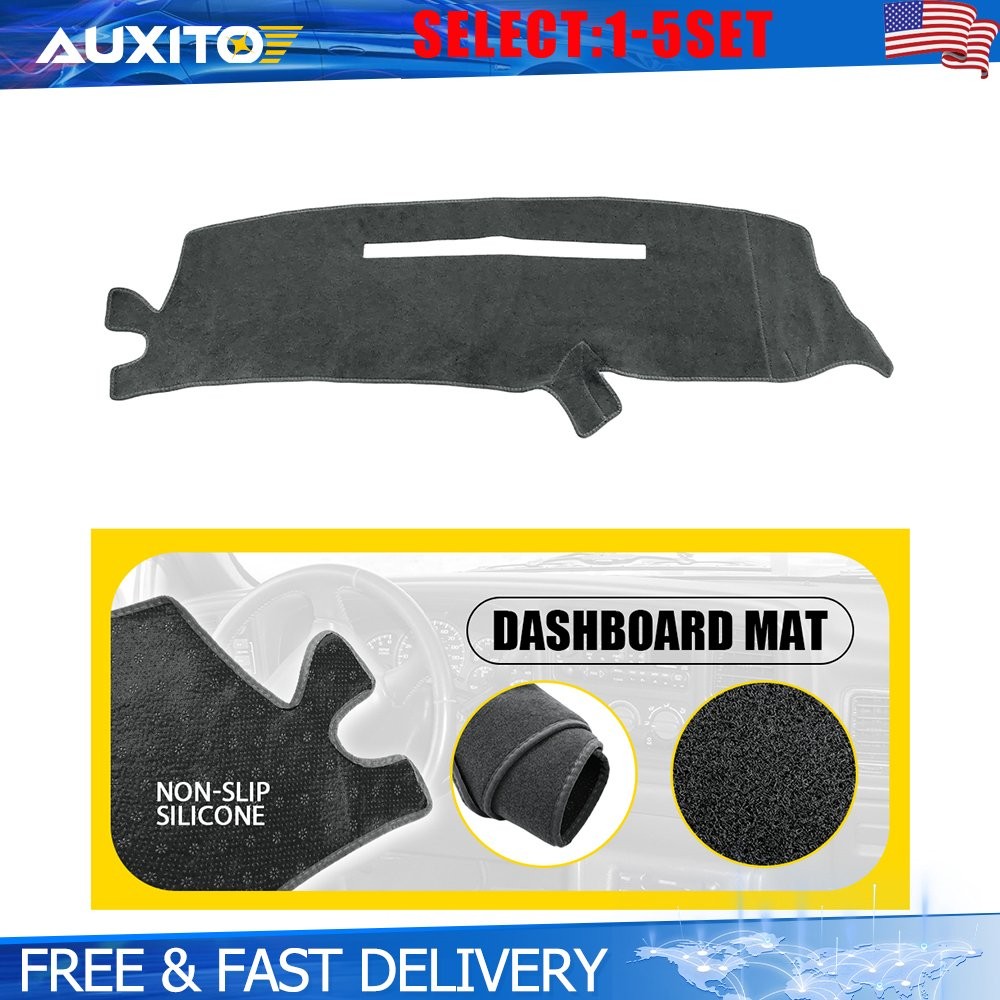 Dashboard Mat Dash Cover Fit 1997-98 Chevy Silverado Pickup Truck Gray Pad 1-5X
