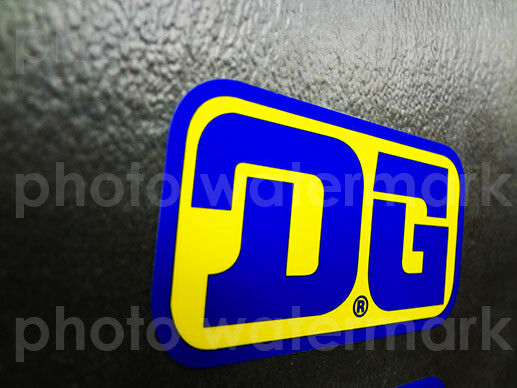 2pc DG Motocross Blue/Yellow stickers decals graphic YZ KX AHRMA MX RC PICK size