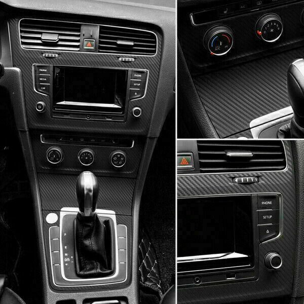 3D Waterproof Carbon Fiber Vinyl Car Wrap Sheet Roll Film Sticker Decal APAT