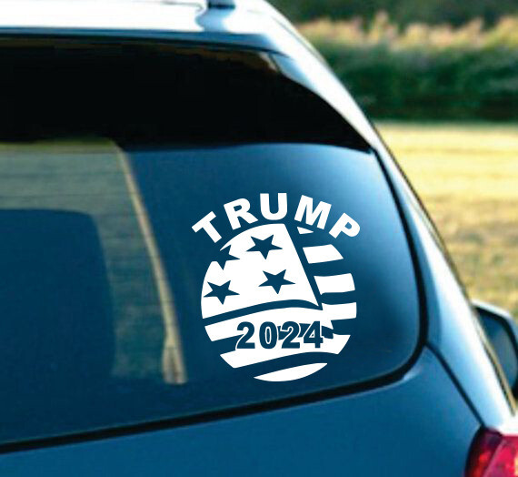 Trump 2024 decal for car, window 6 inches