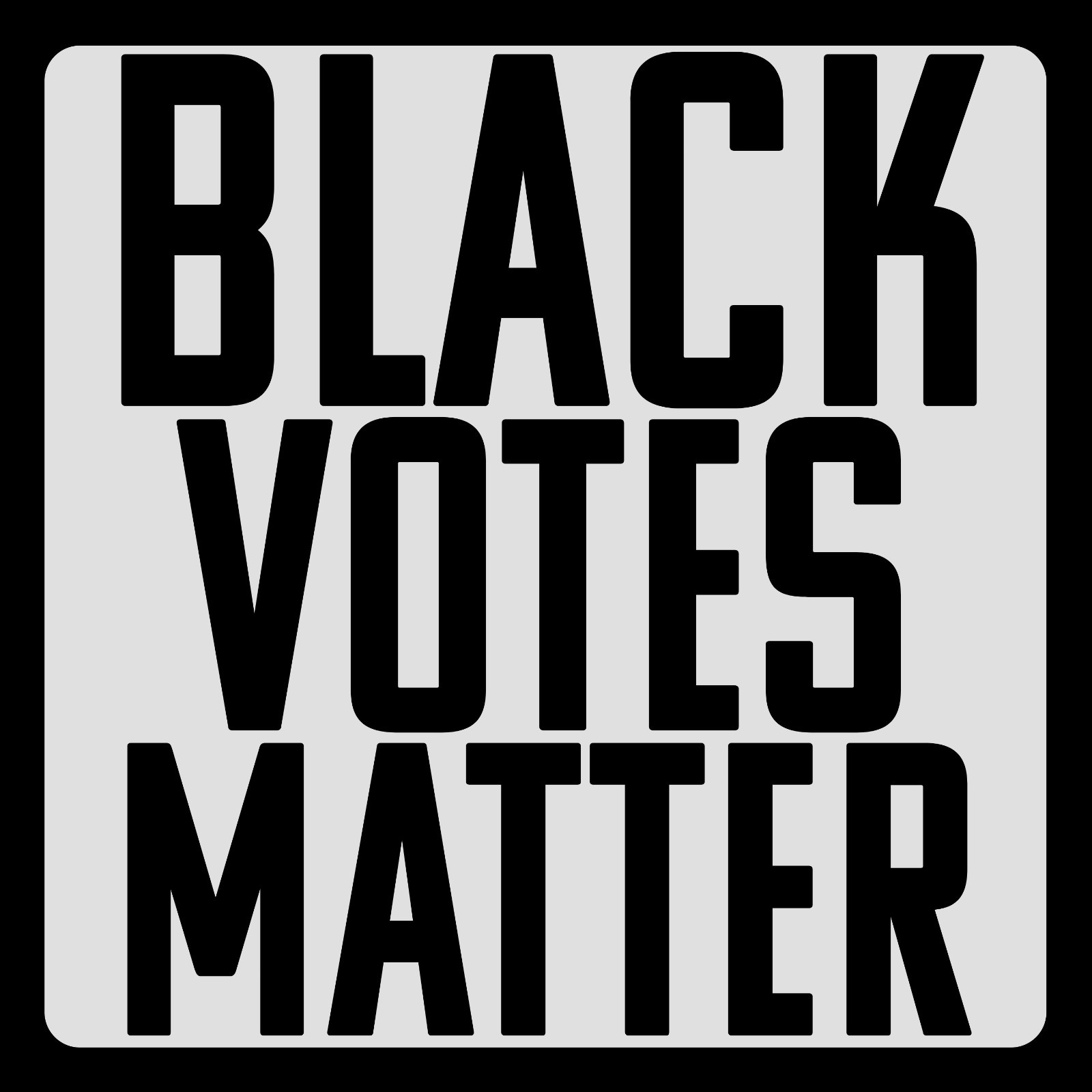 10-Pack BLACK VOTES MATTER Stickers – 2″x2″ Bumper Decals Water-Resistant