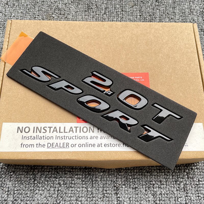 FOR Honda 2018-2022 Accord Gloss Black 2.0T Sport Emblem Set