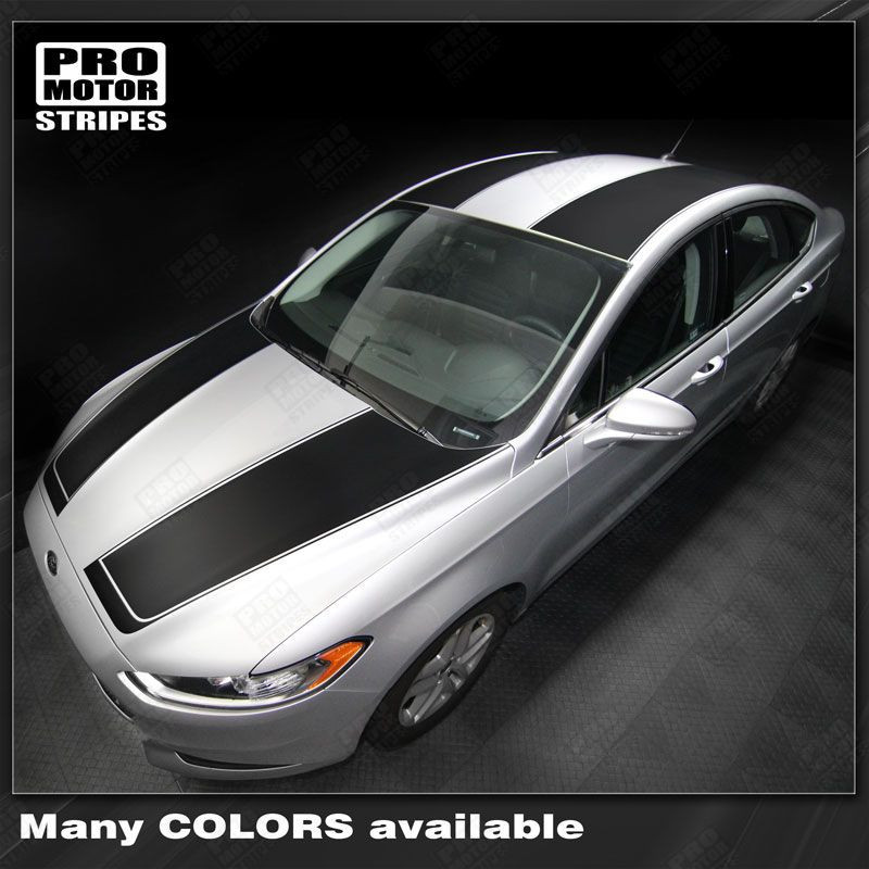 FORD FUSION Top Side Stripes Hood, Roof & Rear Decals 2013 2014 2015 2016