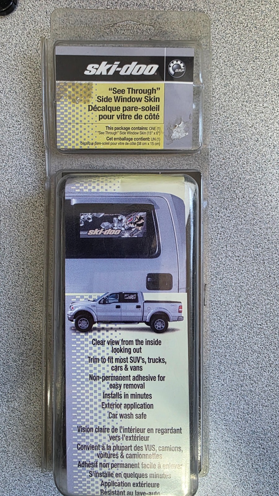 New Discontinued Ski-doo Bee See Through Side window Skin.