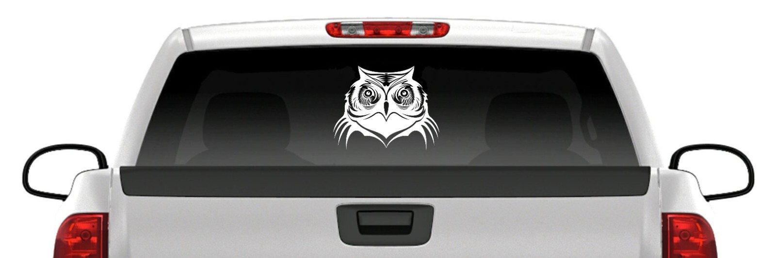Owl Head Sticker Vinyl Decal Car Van Truck Laptop