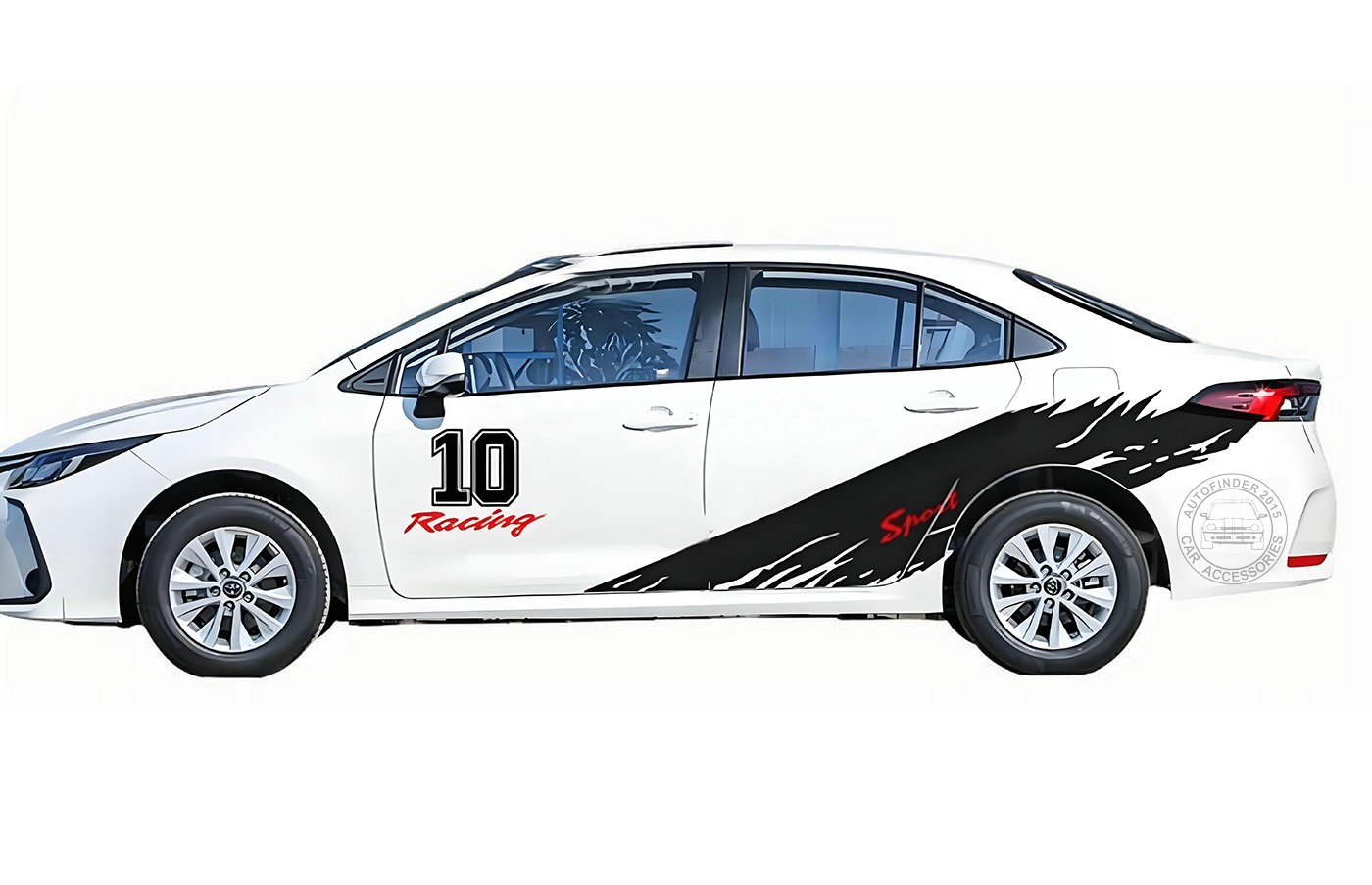 Graphics Motorsport Sticker Decal For Toyota Camry Corolla Racing Sport Stripes