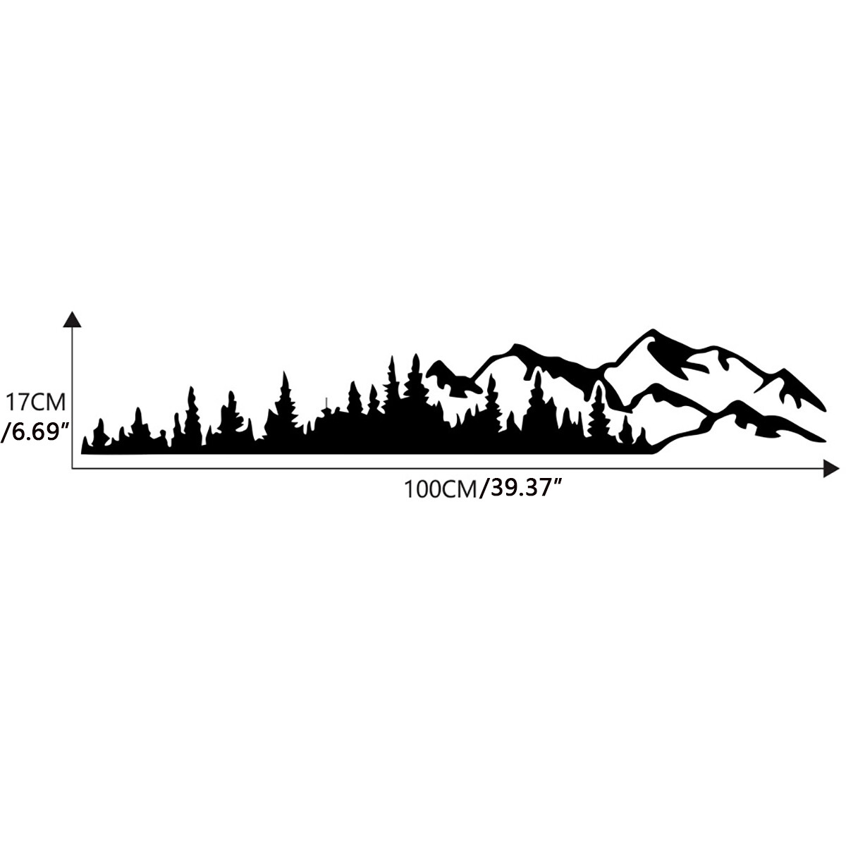 For Camper RV Trailer Truck Car Body Forest Mountain Graphic Stickers Decal