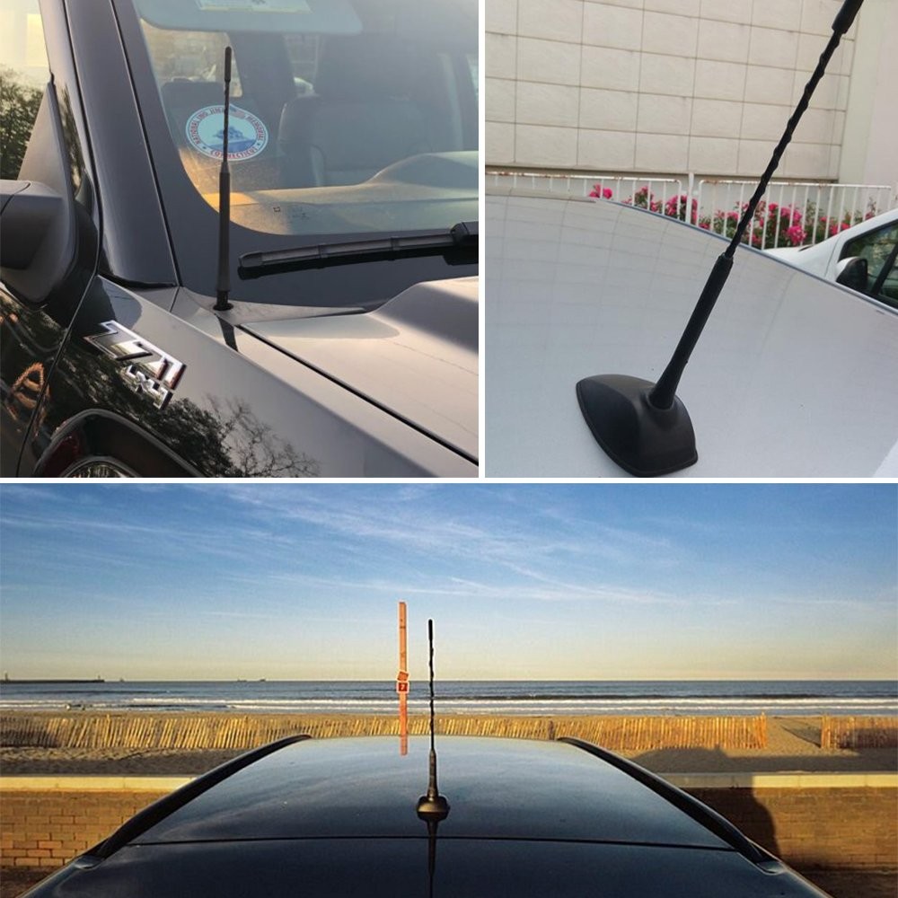 9″ Universal Car Antenna Radio Am/Fm Antena Roof Mast Long Whip Style For Toyota